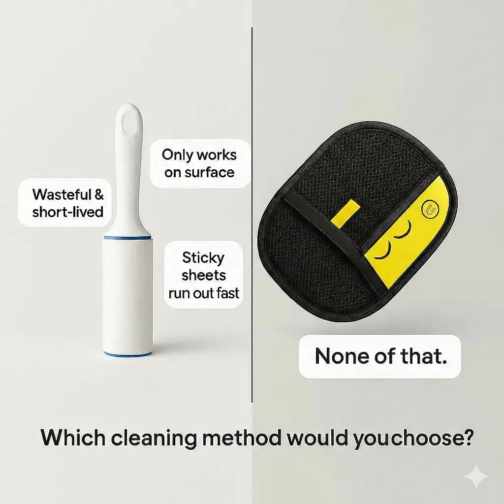 Pet Hair Removal Glove for Dogs & Cats