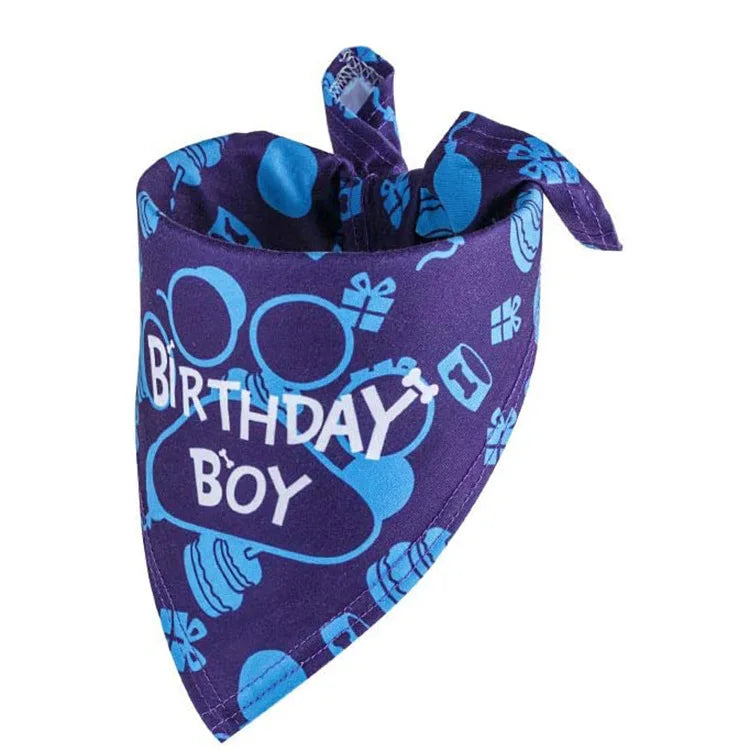 Pet Birthday Party Set Balloon Bandana Hat Bowtie Slogan Supplies for Celebrating Dog Products Supplies All for Pets Cats Party