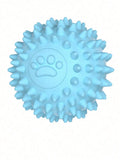 Dog Chewing Toy Interactive Rubber Ball for Small Large Dog Cat Pet Tooth Cleaning Indestructible Footprint Ball Pet Accessories