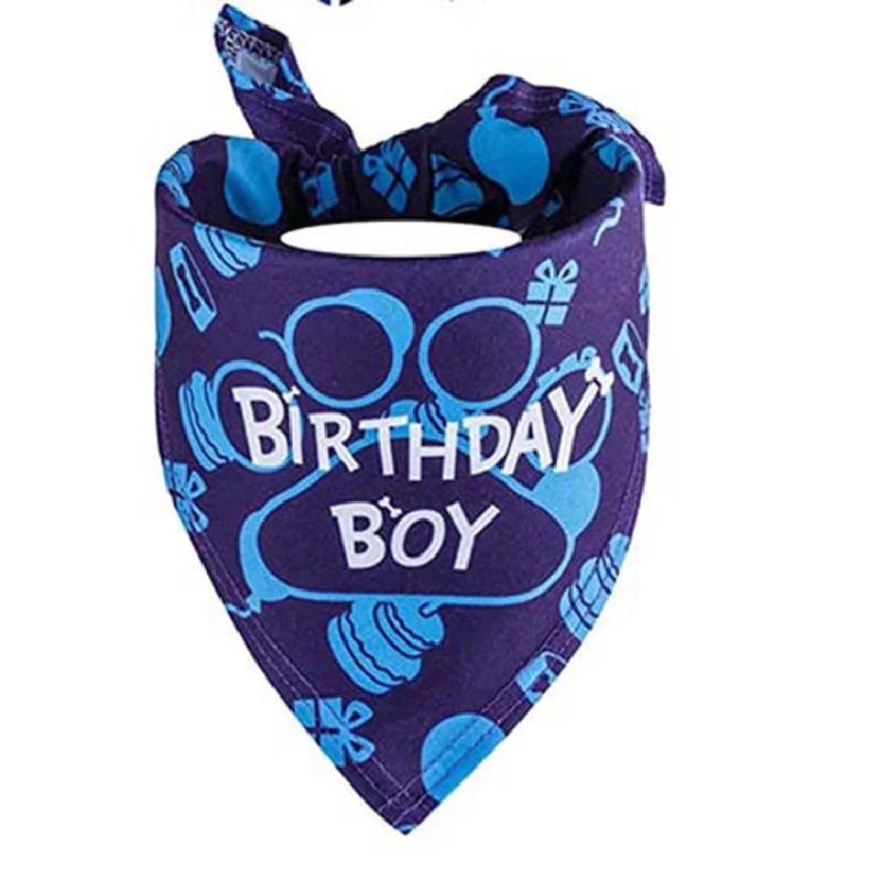 Pet Birthday Party Set Balloon Bandana Hat Bowtie Slogan Supplies for Celebrating Dog Products Supplies All for Pets Cats Party