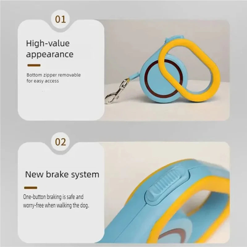 Dog leash automatic retractable dog walking leash dog chain retractable pet supplies cat dog leash