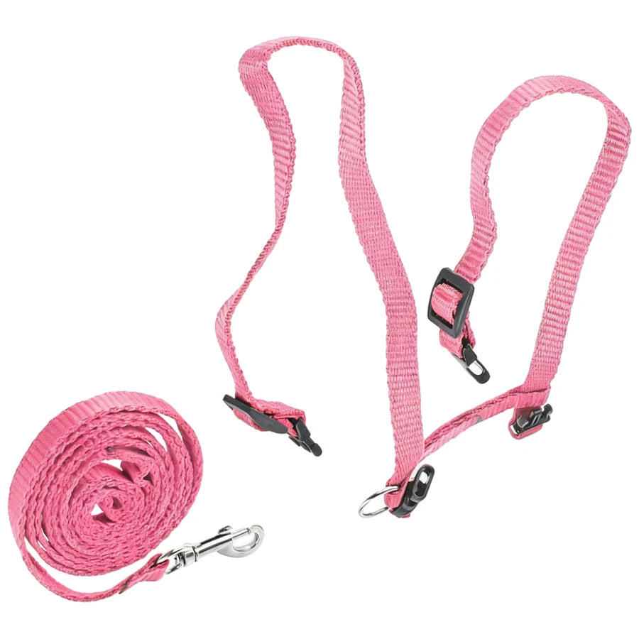 Cat Harness Leash, H-Style Escape-Proof Vest with Adjustable Straps, Nylon Harness for Safe & Comfortable Walking