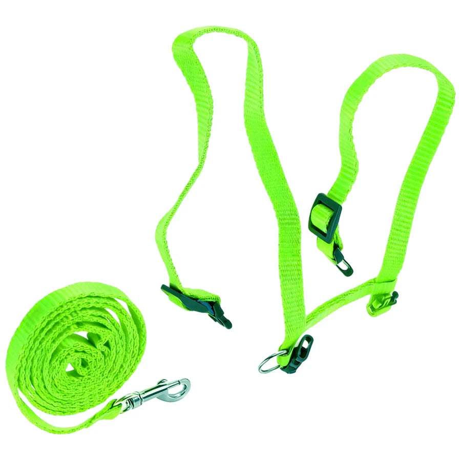 Cat Harness Leash, H-Style Escape-Proof Vest with Adjustable Straps, Nylon Harness for Safe & Comfortable Walking
