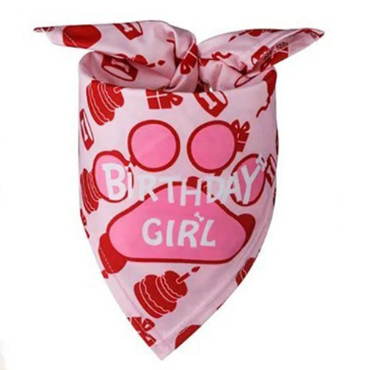 Pet Birthday Party Set Balloon Bandana Hat Bowtie Slogan Supplies for Celebrating Dog Products Supplies All for Pets Cats Party